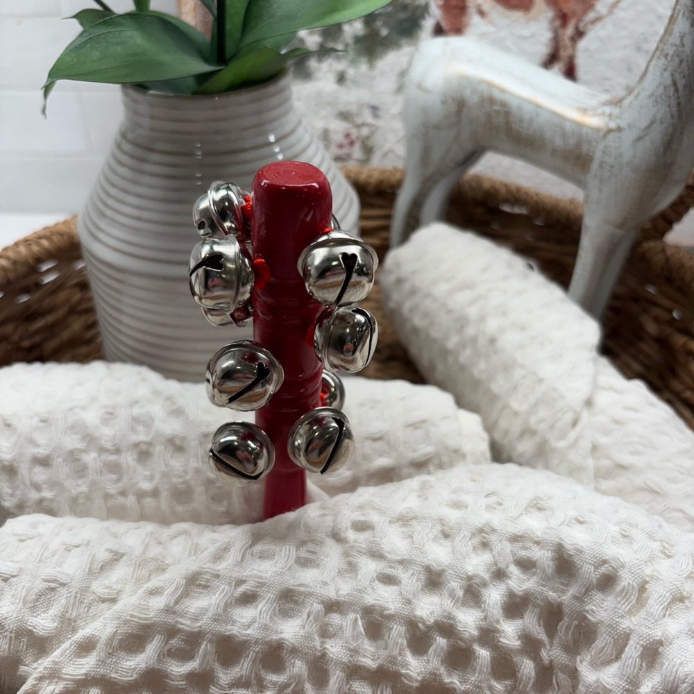 Red Jingle Bell Rattle - Picture 2 of 9